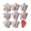 Elegant Colorful Sequined Embroidery Patches 3D Flower DIY Lace Fabrics Applique Sequins Patches Dresses