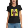 Women TShirt Curious George Summer Short Sleeve Tees Crew Neck Cotton T Shirts Clothes Tops Streetwear
