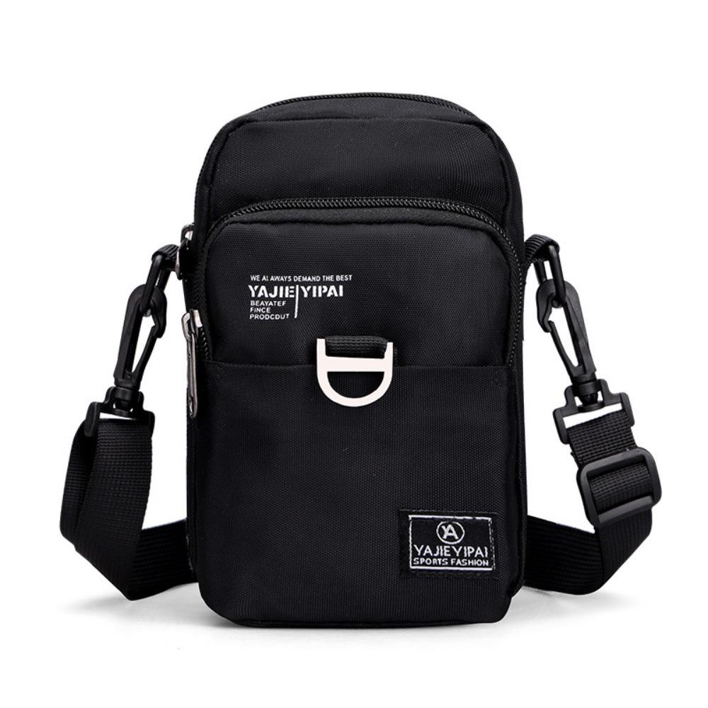 Fashion 3 Layers Small Shoulder Bag Nylon High Quality Messenger Bag Waist Bag