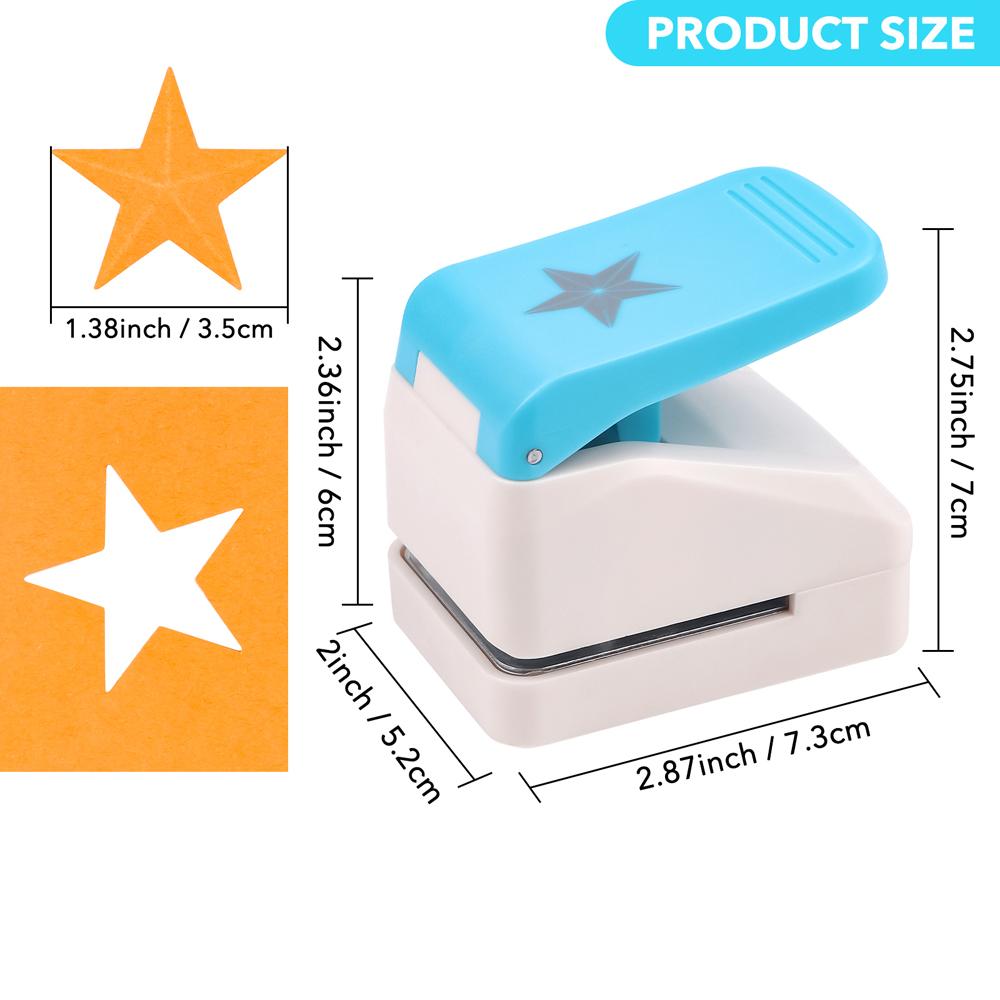 

3D Star/Postage Stamp Embossing Punch, Punches Score Tools for Scrapbooking Journaling Paper Craft DIY Card Making Arts Crafts
