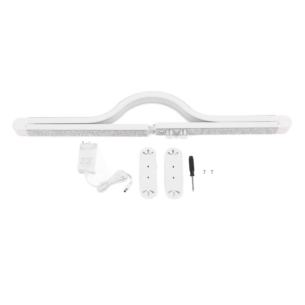 Half Moon Nail Desk Light 3 Modes Soft Lighting Half Moon Manicure Lamp for Eyelash Extension Eyebro