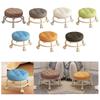 Roller Seat Rolling Stool Foot Rest Modern Comfortable PU Leather with Swivel Caster for Apartment Salon Pedicure Garage Home