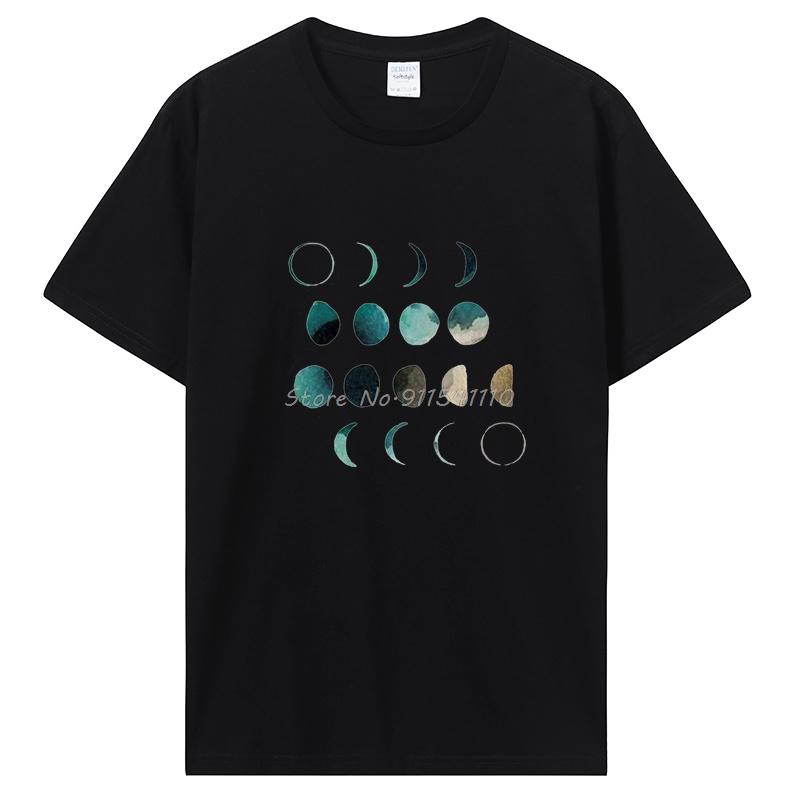 Universe Planets Print Tshirt Casual Cotton T Shirt Oversized Unisex Streetwear Tshirt Fashion Fitness Tops Tees Unisex S Clothing