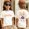 Sailor Moon Retro 90s Anime Graphic TShirt Summer Women Girls Kids Tee Streetwear Casual Trend Short Sleeve Hop  Tops Clothing