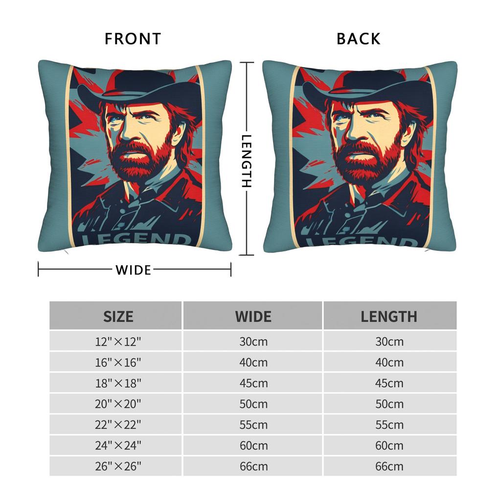 Legend Chuck Norris Pillow Case Soft Pillow Cover For Living Room Sofa Vintage Pillowcases