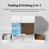 ROJECO Automatic Pet Feeder Water Fountain 8.5L Button Version Dog Food Dispenser Water Refill 2 in 1 Drinking Feeding Supplies 5