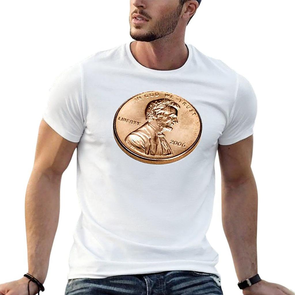 Penny Coin Lincoln Penny One Cent Change In God We Trust Us Mint Abe Lincoln Copper Penny Tshirt