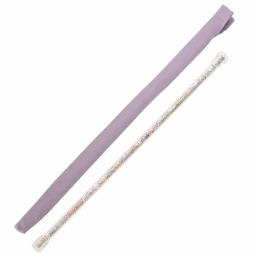 Two-Piece Flute Cleaning Set: Swab (Cleaning Cloth) and Rod by Atelier Tomaaz (Swab: Purple n20 / Rod: LIBERTY Margaret Annie D)