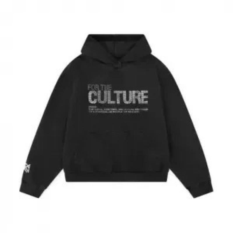 Oversized Hooded Sweatshirt With Letter Print Unisex Casual Pullover Fall