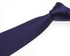 [Fuji Sakura Kobo] Plain Dark Navy Silk Necktie, Textured Finish, Made in Japan