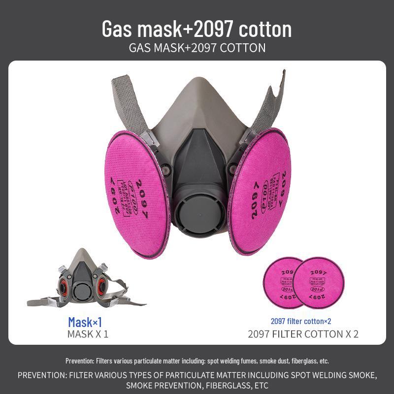 Industrial Respirator Gas Mask for Dust, Smoke, and Toxic Protection