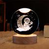 Crystal Luminous Global Ball Decoration Star Walk Night Light Usb Direct Insertion