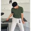 Men's Summer Korean Style Slim Fit Knitted Polo Shirt - Short-Sleeve, Solid Color, Ice Silk, Turn-Down Collar