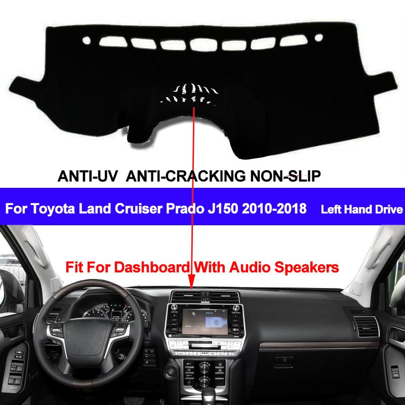 TAIJS Car Dashboard Cover For Toyota Land Cruiser Prado J150 2010 - 2016 2017 2018 Dashmat Carpet Anti-UV Pad Auto Sun Shade