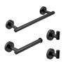 Bathroom Towel Rack Set 304 Stainless Steel Bathroom Set Bath Towel Rack Towel Bar Black