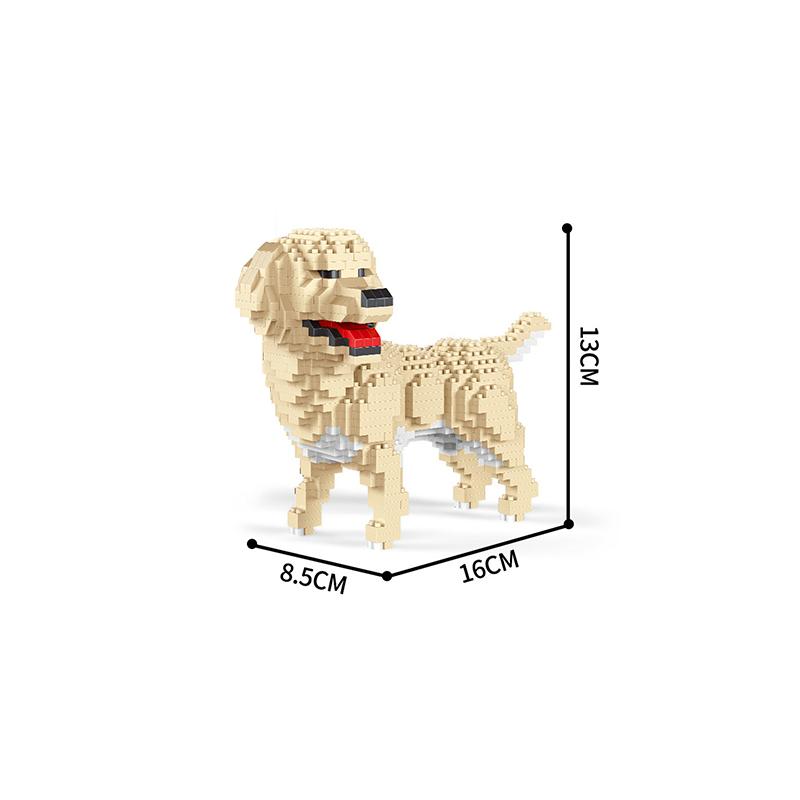 Cartoon Animal Building Blocks Creative Pet Dog Assembly Toy Diy Educational Puzzle Parent-Child Interactive Toy Gifts