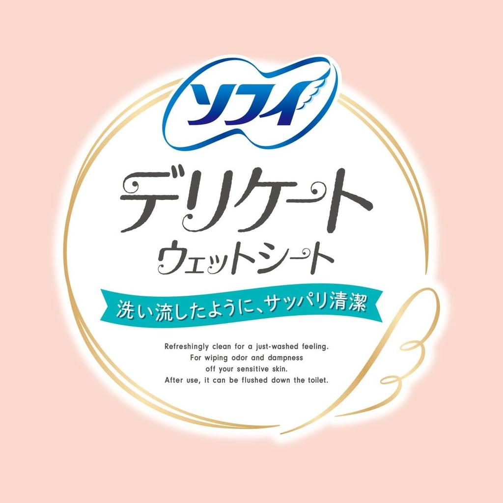 Sofy Delicate Wet 10 Sheets Million Ryo Soap Wipes, Flushable, + Lottery, Palm-Sized, Alcohol-Free, Paraben-Free (2 Sheets, Scent)