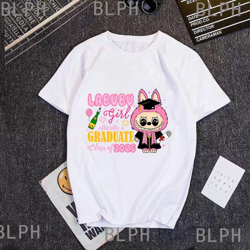 

Labu Authentic Cotton Short-sleeved Parent-child T-shirt For Men And Girls, Summer Tops, Breathable And Cute Baby Family Clothes 150