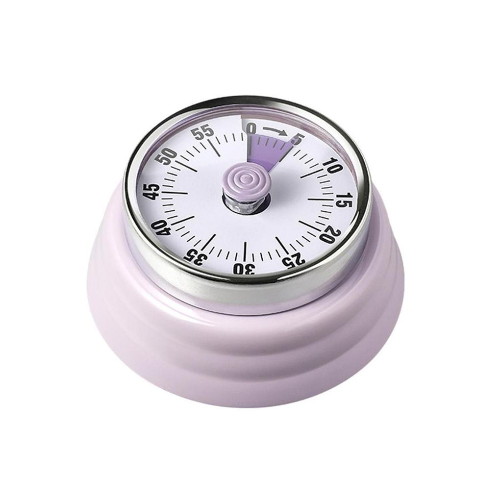 Mechaniczny minutnik kuchenny, 60-minutowy wizualny zegar odliczający, głośny magnetyczny przypominacz do zarządzania czasem podczas gotowania