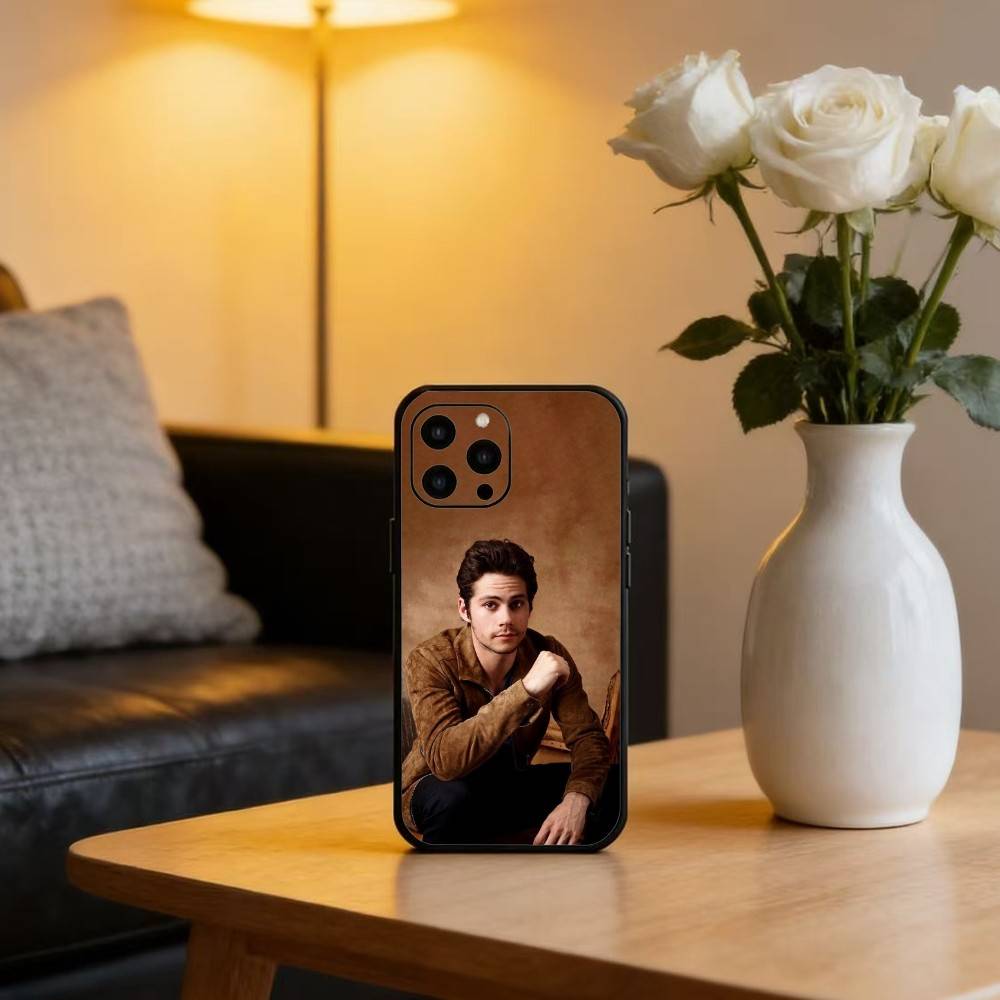 D-Dylan O-Obrien Phone Case For iPhone17,16,15,14,13,12 Plus,Max Soft Silicone Black Cover