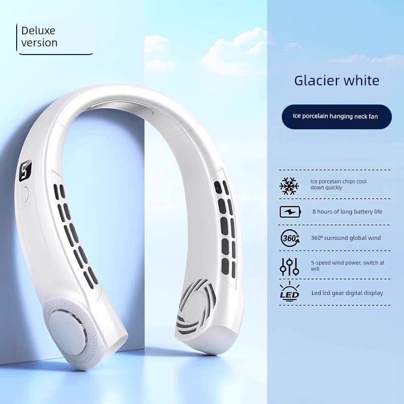 Hanging Neck Fan Bladeless Portable Cooling 2026 New Model Personal Mini USB Electric Fan Rechargeable with Long Battery Life