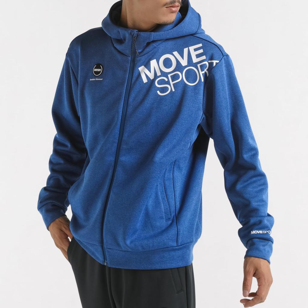 Mikina Descente Full Zip Hoodie Stretch Training Running Blue M [Move Sports]