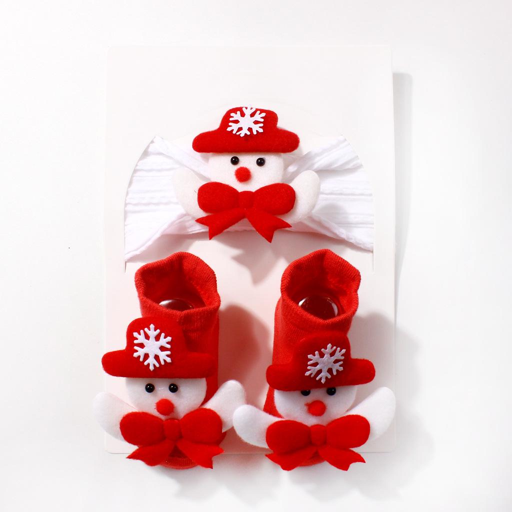 

European & American Christmas Holiday Baby Headband Set – Cute Nylon Hair Accessories for Infants