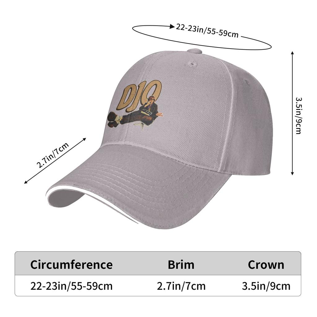 Men Women Djo Joe Keery Sandwich Hat , Hip-Hop Baseball Cap Snapback Caps Sun Hats Adjustable Sun Caps Summer