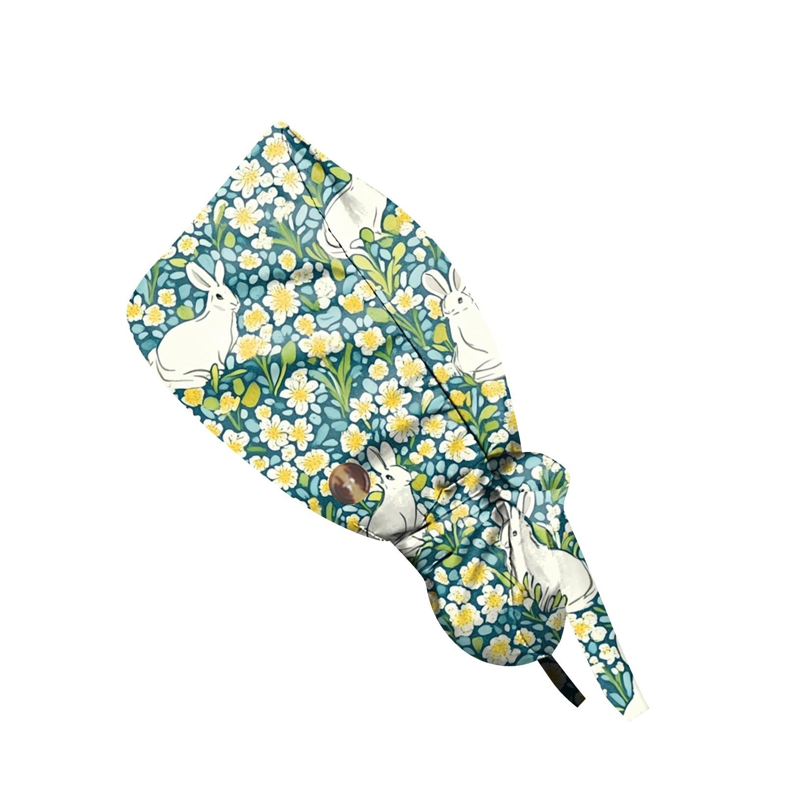 

Модная рабочая кепка с принтом, повседневная женская кепка с хвостиком, кепка с повязкой, кепка Baotou One Size зелёный