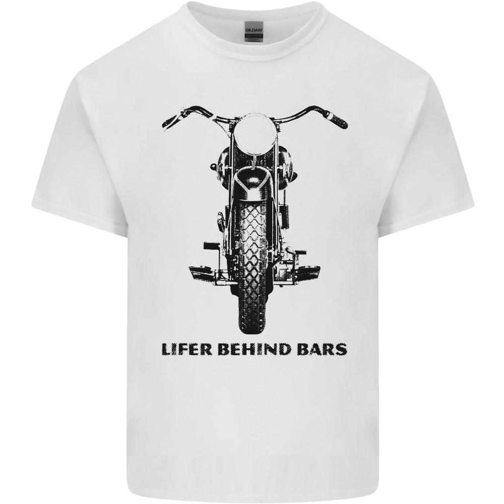 Lifer Behind Bars Motorcycle Motorbike Mens Light Cotton T-Shirt Unisex T-Shirt S