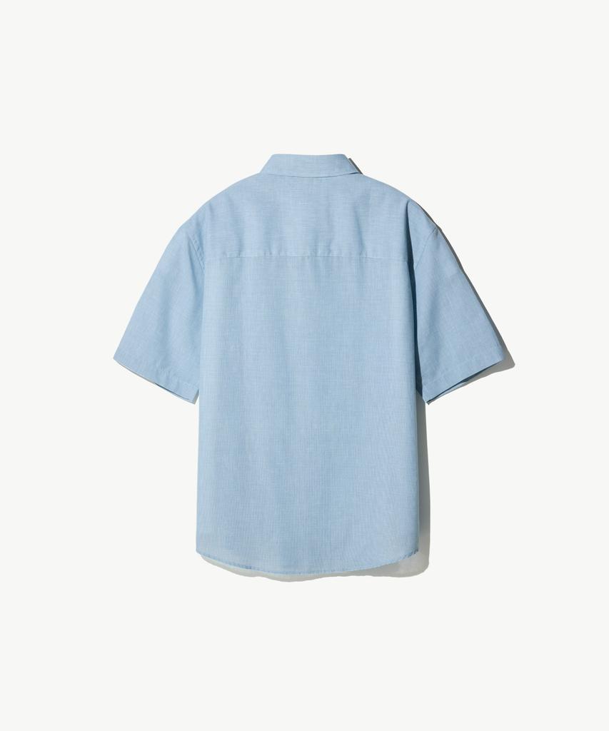 Stico Diems Small Check Linen Blend Short Sleeve Shirt_Mint (Easy Fit)_Ddsxb03Ecm