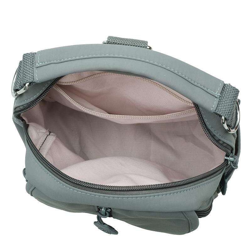 Women Mini Convertible Nylon Backpack Multi Pocket Crossbody Bag Top Handle Shoulder Bag  for Daily Use Travel Shopping Holiday Gifts