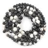 Natural Minerals Stone Matte Dull Polish Pink Zebra Jaspers Beads for Jewelry Making DIY Bracelet Necklace 4-12mm Spacer Beads