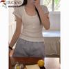 Woodpecker Women's U-Neck Cotton Short Sleeve T-shirt