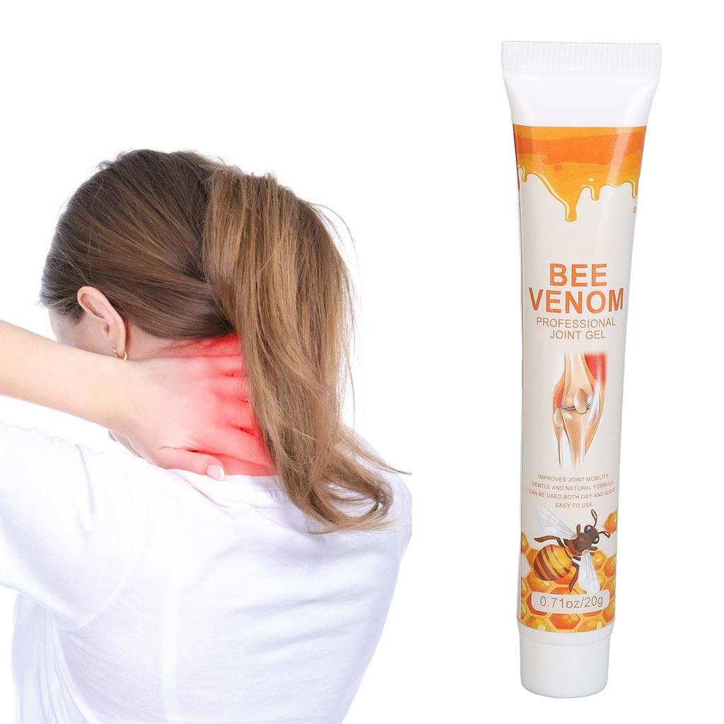 2pcs Bee Venom Joint Relief Cream 0.7 Oz Reduce Soreness Bee Venom Joint Massaging Gel for Lumbar Spine Fingers Legs