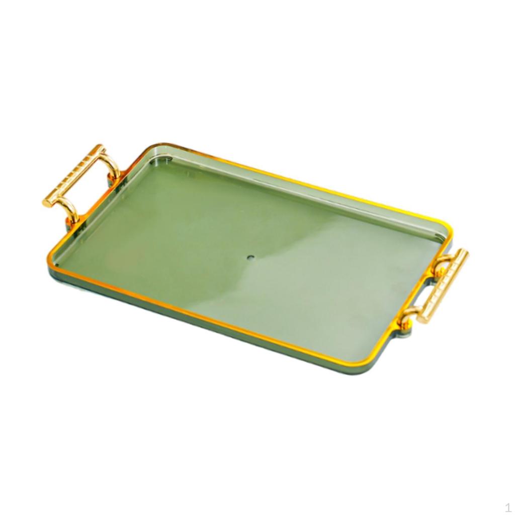 Serving Tray Cosmetics Rectangular Multi Purpose Fruit and Meal Tea for