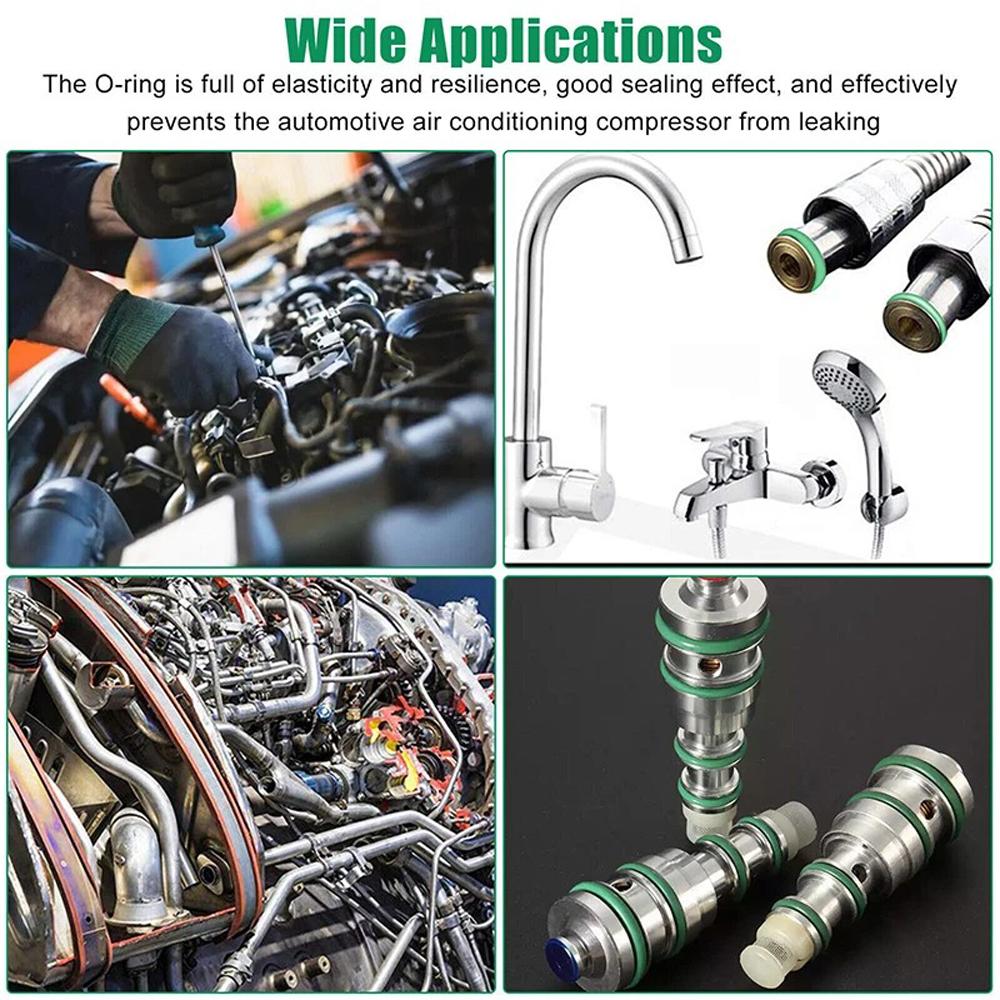 530/270 Stück O-Typ Dichtungsgummiring Kfz-Klimaanlage Kompression Vertrauliche Dichtung Wartung Gummizubehör