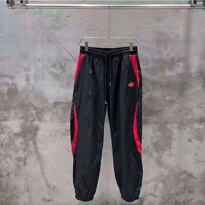 Herre Streetwear Hættejakke Vindjakke Afslappet Buksesæt Broderet Bogstav Kontrastfarve Krave