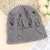 Winter Knitted Beanie With Hole Earflaps For Women - Face Slimming Warm Hat For Round Faces Cold Weather