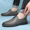 Leather Men Casual Shoes Slip On Fashion Luxury Brand  New Mens Loafers Moccasins Breathable Black Driving Shoes for Men