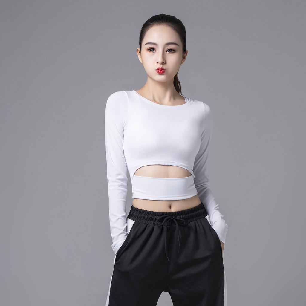 Sexy Women Yoga T-shirts Solid Black White Sports Tops Casual Gym Tees For Female Leisure Running Cycling T-shirts Short Sleeve Tees Girls Casual Tee