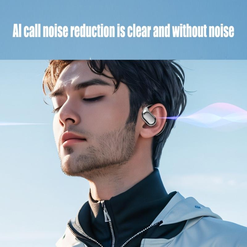 Open Ear Earbuds Open Ear True Wireless Headphone Bluetooth-compatible Headphone Earphones IPX5 Waterproof for Home