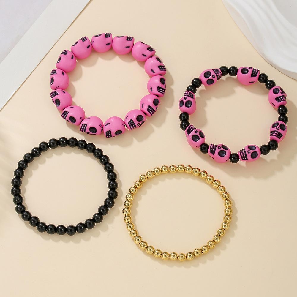 Halloween Stacking Soft Pottery Bracelets Hot-selling Beaded 1011 New Bracelets, Fun and Funny Hand Accessories