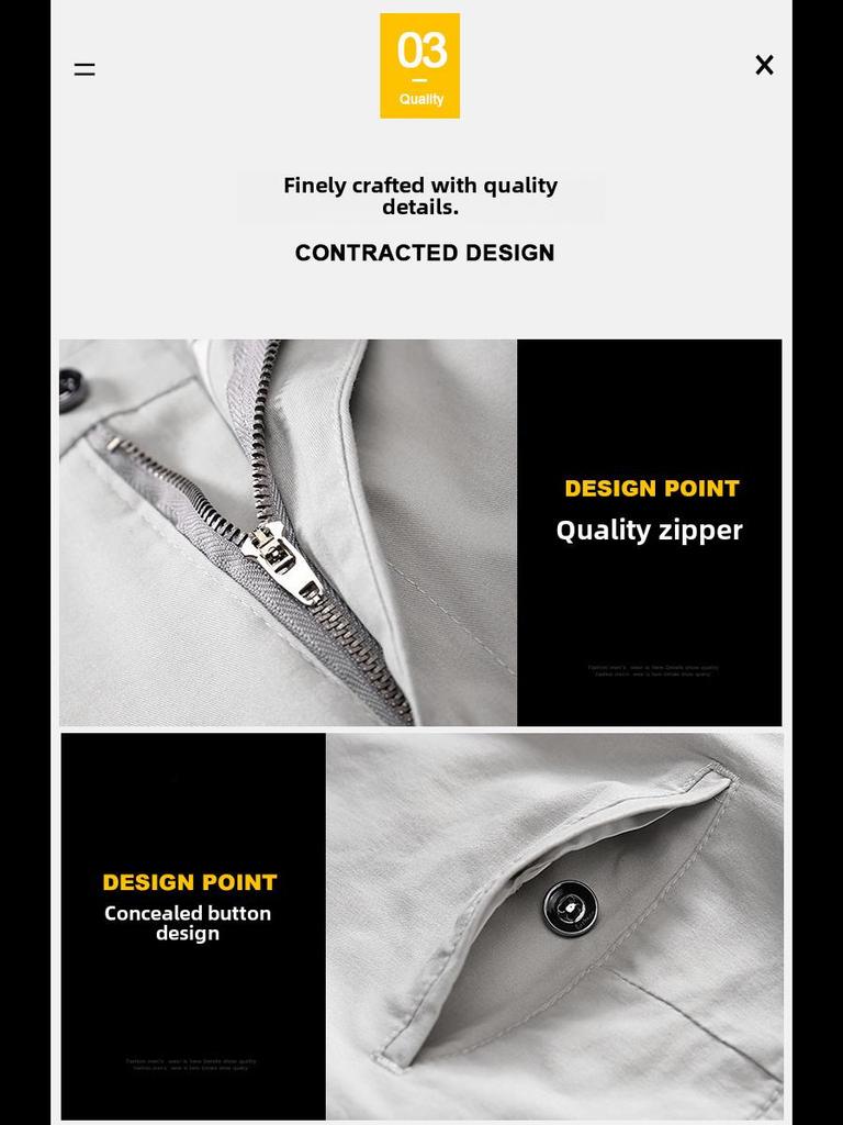 Men's Trendy Wide-Leg Loose Straight Solid Color Casual Pants, Large Size, Stretchable for All Seasons
