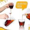 A84X-100Pcs Portable Transparent Plastic Spout Pouch Plastic Pouch For Liquid Drink Pouch Sealed Packaging Bag