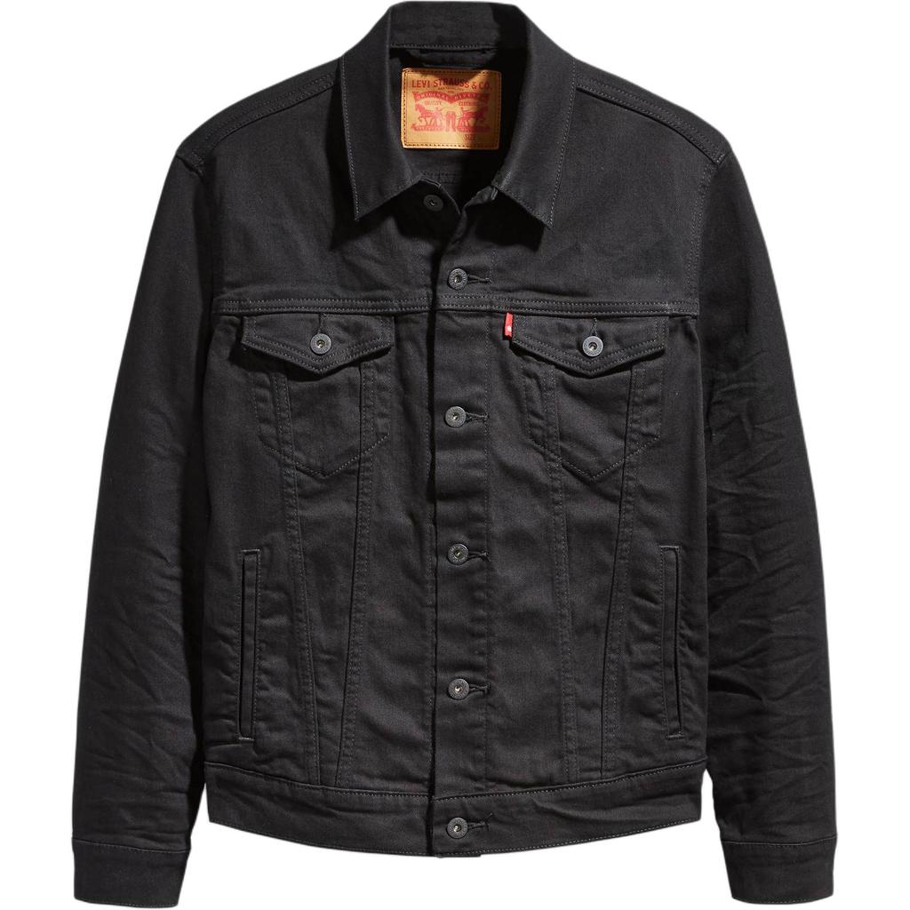 Levis Casual Oversized Long Sleeve Denim Jacket Men jackets Black 07158-0020