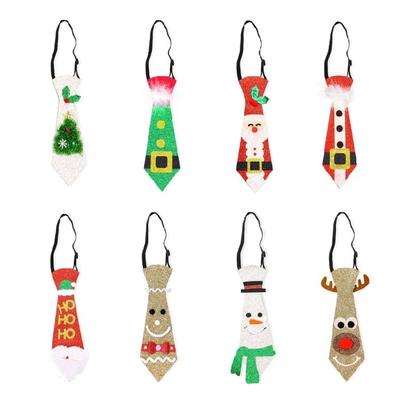 Children's Neckties Holiday Party Santa Stylish Tie Soft Printed Christmas Tie Holiday Wear
