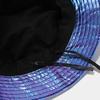 Fashion Bucket Hat for Men And Women PU Leather Waterproof Rain Cap with Wide Brim UV Protection Fishmen Style