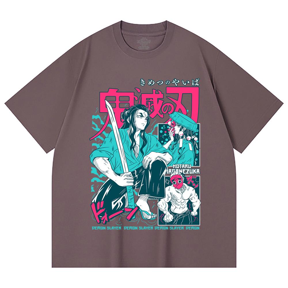 230 Gsm 100% Cotton Demon Slayer V94 Haganezuka Print Unisex Heavy Cotton T Shirt