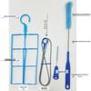 Stainless Steel Water Bag & Pipe Cleaning Brush Set, 4-Piece